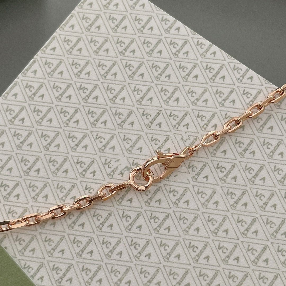 ¡®Aura Jewels¡¯LUCKY SPRING 15 MOTIFS ROSE GOLD NECKLACE