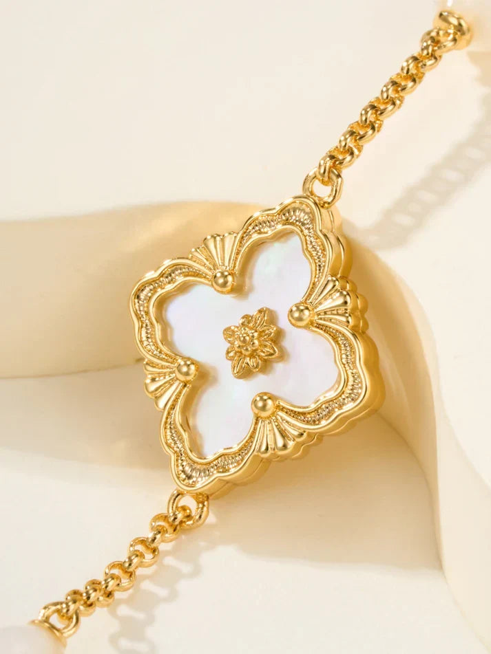 [Aura Jewels]B.C.L ENAMELED Three-Flower Bracelet£¨Trumpet)