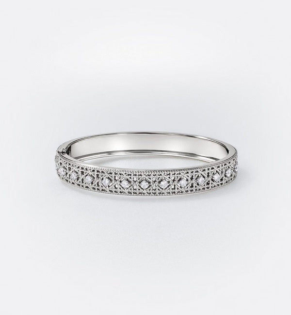 [Aura Jewels] 2026 WOVEN-PATTERN BRACELET SET WITH FULL DIAMOND INLAY THREE-COLORS