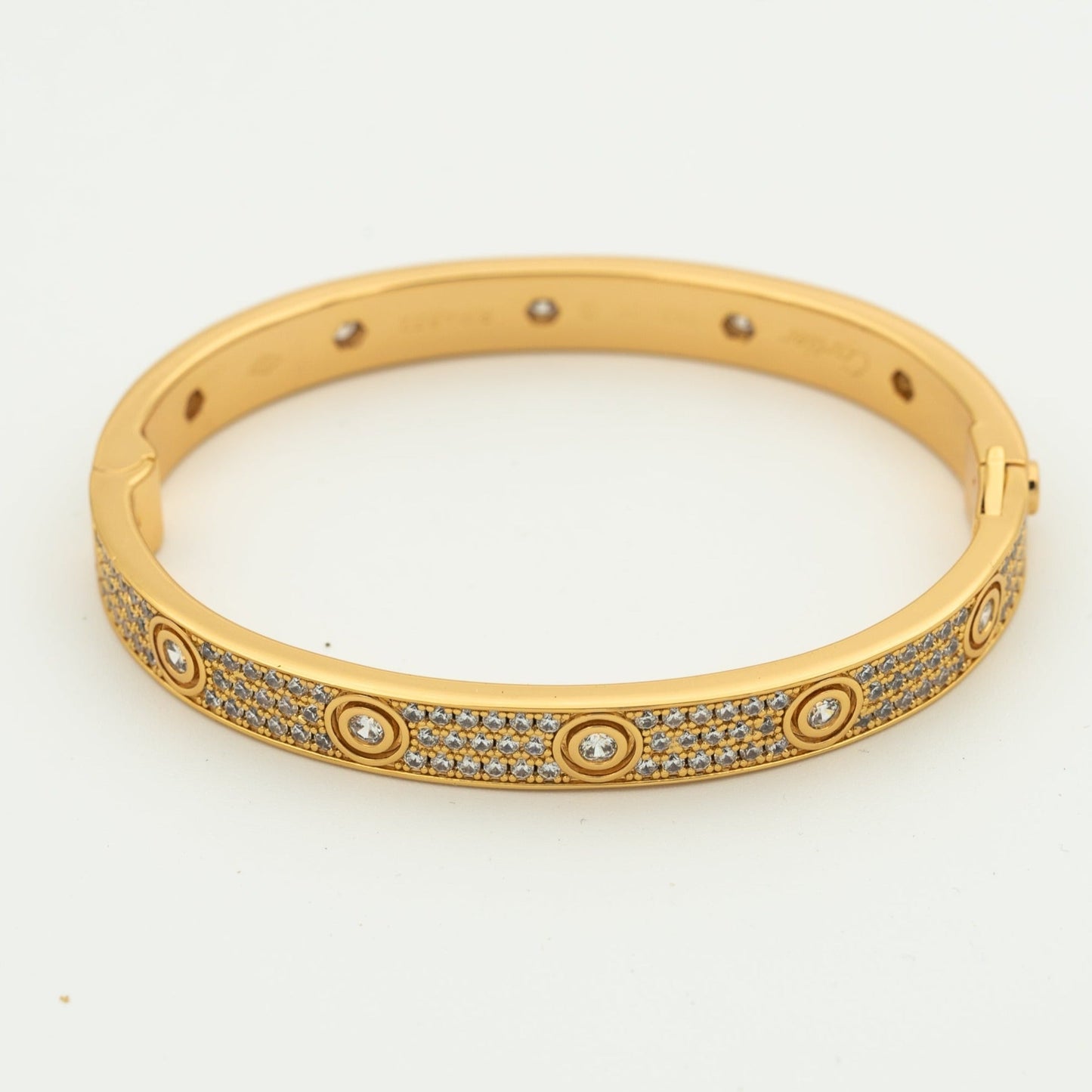¡®Aura Jewels¡¯LOVE BRACELET 6.1MM DIAMOND-PAVED 10 BIG DIAMONDS