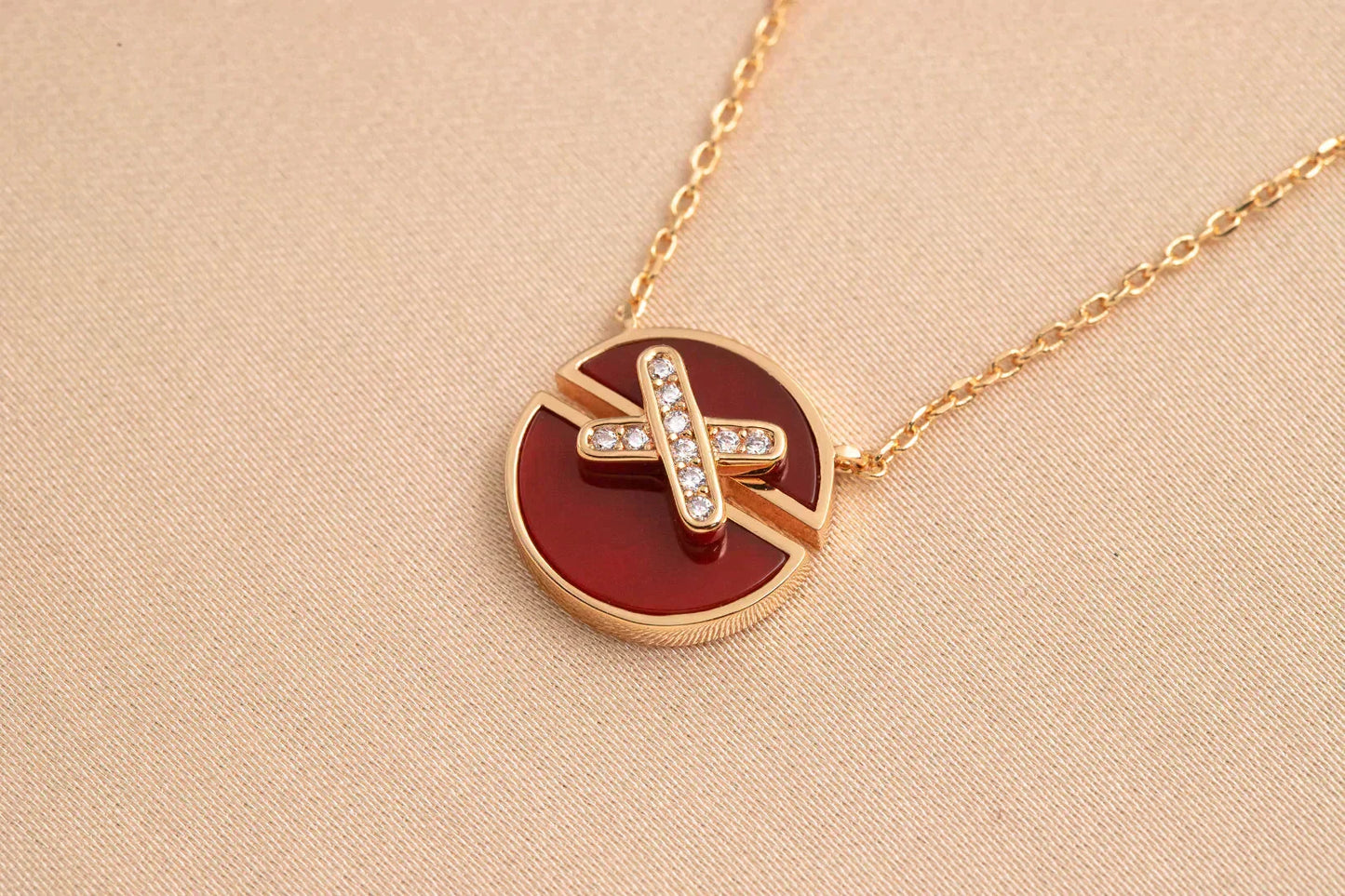 ¡®Aura Jewels¡¯JEUX DE ROSE GOLD DIAMOND NECKLACE