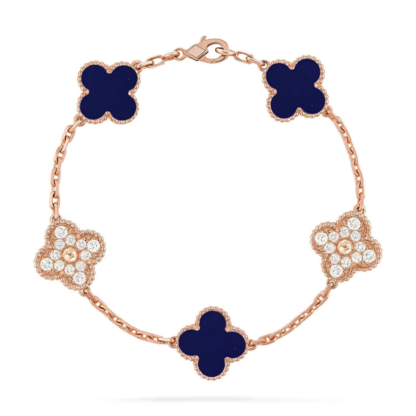 [Aura Jewels]New CLOVER 5 MOTIF LAPIS LAZULI BRACELET COLLECTION