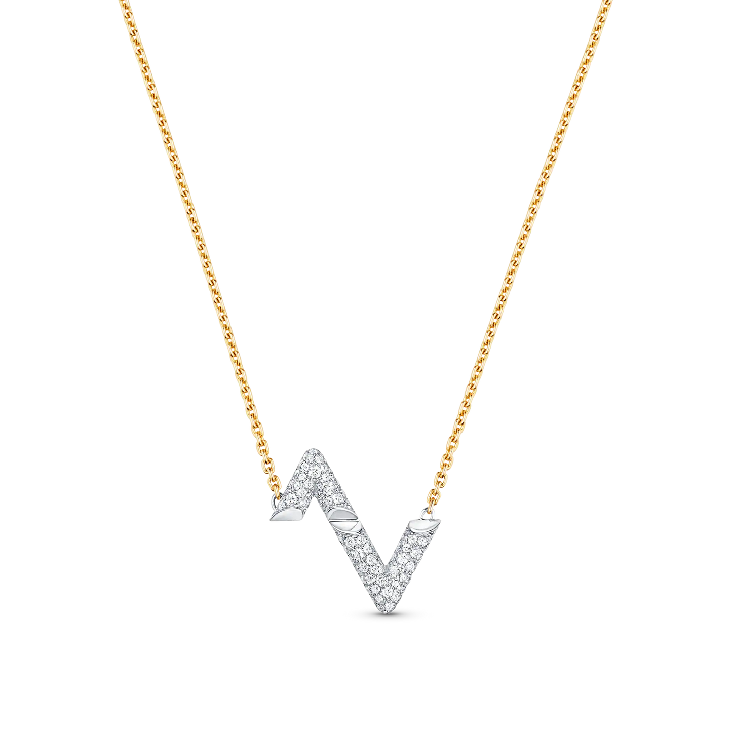 ¡®Aura Jewels¡¯VOLT SILVER DIAMOND PEDANT NECKLACE