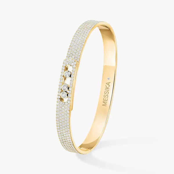 [Aura Jewels]Move Noa Full Pavé Diamond Bangle Bracelet