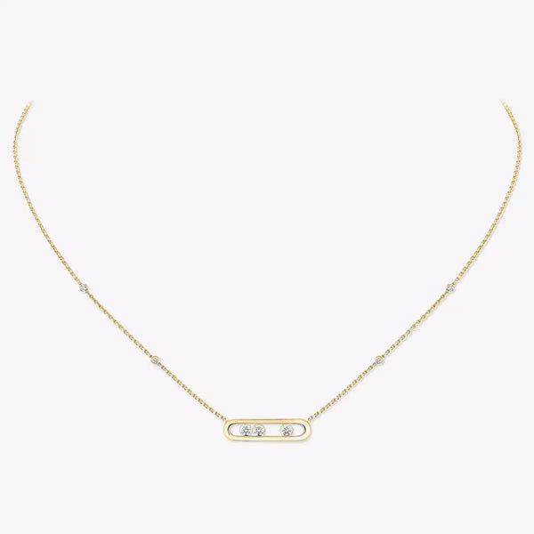 [Aura Jewels] Baby Move Gold Diamond Necklace