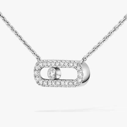 [Aura Jewels]Diamond Necklace Move Uno