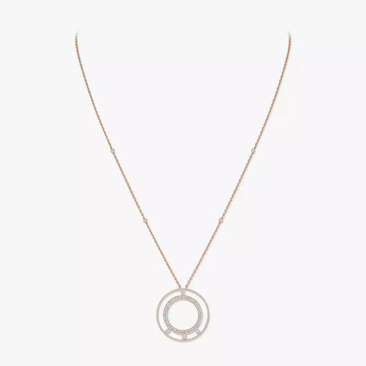 [Aura Jewels]Move Romane Long Pave_-Set Diamond Necklace